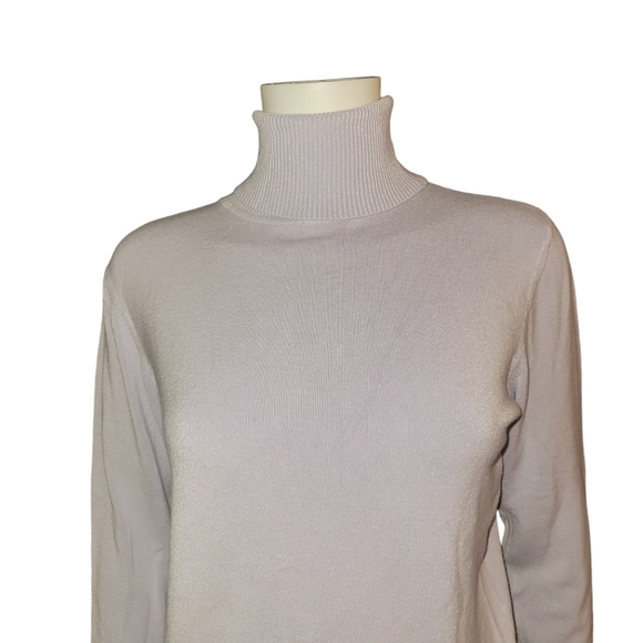 Joseph A Turtleneck Sweater Light Purple XL - Picture 3 of 3